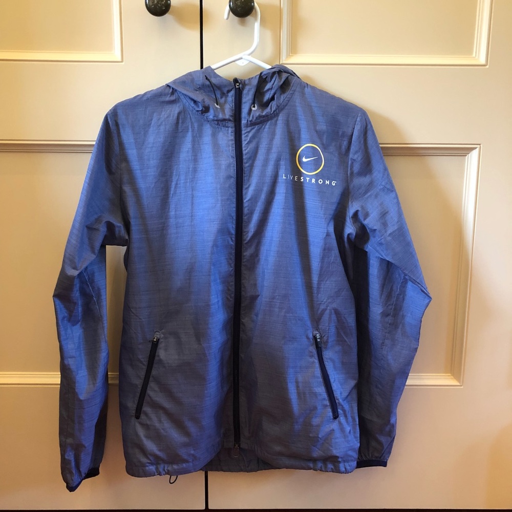 Nike Windbreaker- livestrong logo.